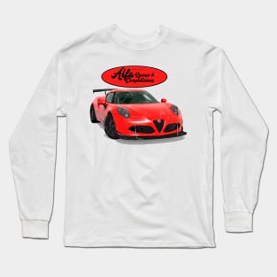 Alfa Romeo 4C Rosso Long Sleeve T-Shirt